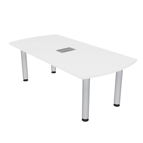 33.5 in W, 59.5 in L, 29 in H, Engineered Wood Top, White